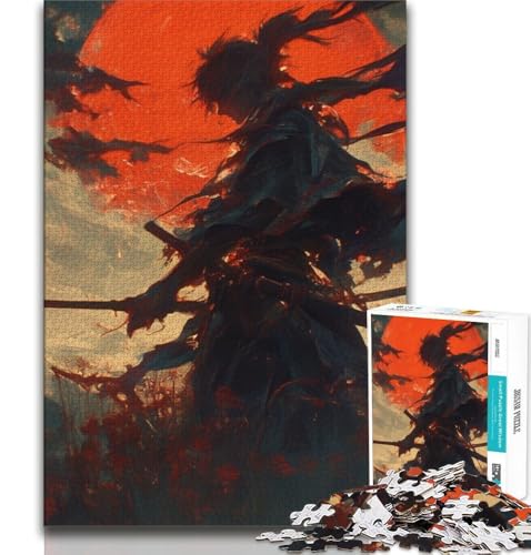 Mysteriöse Ninja-Samurai-Puzzles für Teenager, 1000 Teile, anspruchsvolle Familienaktivitätsspiele, DIY-Spielzeug für Heimwanddekorationsgeschenke, 50x75cm Mysteriöse Ninja-Samurai-Puzzles für Teenager, 1000 Teile, anspruchsvolle Familienaktivitätsspiele, DIY-Spielzeug für Heimwanddekorationsgeschenke, 50x75cm von FLKFDOZ