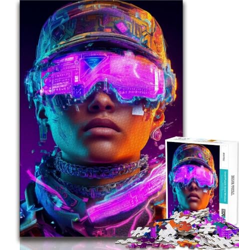 Neon Warriors Puzzle 1000 Teile für Teenager, Geschenke, Spielzeug, Lernspiele, Stressabbau, tolle Geschenke und Spielzeuge, 50x75cm Neon Warriors Puzzle 1000 Teile für Teenager, Geschenke, Spielzeug, Lernspiele, Stressabbau, tolle Geschenke und Spielzeuge, 50x75cm von FLKFDOZ