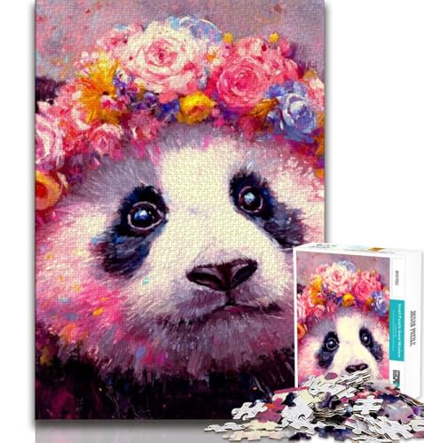 Panda-Mal-Puzzle 1000 Teile für Teenager-Geschenke, anspruchsvolles und schwieriges Angebot als Geschenk für die ganze Familie, 38x26cm Panda-Mal-Puzzle 1000 Teile für Teenager-Geschenke, anspruchsvolles und schwieriges Angebot als Geschenk für die ganze Familie, 38x26cm von FLKFDOZ