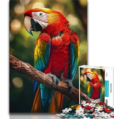 Papageien-Ölgemälde-Puzzles für Erwachsene und Jugendliche, Puzzle, Spielzeug, Lernspiele, Stressabbau, geeignet für die Schreibtischdekoration, 70x100cm von FLKFDOZ
