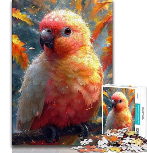 Papageien-Puzzle für Erwachsene und Jugendliche, 1000 Teile, hilft dem Gehirn, süchtig machendes Spielzeug zu trainieren, um Geduld zu fördern, geeignet für Paare, 38x26cm von FLKFDOZ