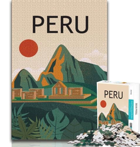 Peru Machu Picchu Reise-Puzzles für Erwachsene, 1000 Puzzles, anspruchsvolles Spiel und Familienspiel, Wanddekoration, einzigartige Geburtstags, 38x26cm Peru Machu Picchu Reise-Puzzles für Erwachsene, 1000 Puzzles, anspruchsvolles Spiel und Familienspiel, Wanddekoration, einzigartige Geburtstags, 38x26cm von FLKFDOZ