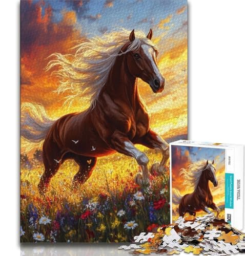 Pferde auf der Wiese, 1000-teiliges Puzzle für Erwachsene und Jugendliche, Quizspiel, Wanddekoration, einzigartige Geburtstags, 38x26cm Pferde auf der Wiese, 1000-teiliges Puzzle für Erwachsene und Jugendliche, Quizspiel, Wanddekoration, einzigartige Geburtstags, 38x26cm von FLKFDOZ