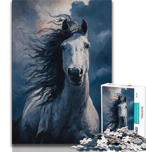 Pferdekunst-Puzzle 1000 Teile für Erwachsene und Jugendliche, Spielzeug, Lernspiele, Stressabbau, tolle Geschenke und Spielzeuge, 38x52cm Pferdekunst-Puzzle 1000 Teile für Erwachsene und Jugendliche, Spielzeug, Lernspiele, Stressabbau, tolle Geschenke und Spielzeuge, 38x52cm von FLKFDOZ