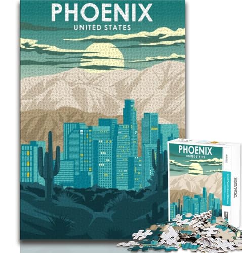 Phoenix Arizona Reise-Puzzle für Erwachsene, 1000 Teile, anspruchsvolles Spiel und Familienspiel, ganze Familie, 50x75cm Phoenix Arizona Reise-Puzzle für Erwachsene, 1000 Teile, anspruchsvolles Spiel und Familienspiel, ganze Familie, 50x75cm von FLKFDOZ