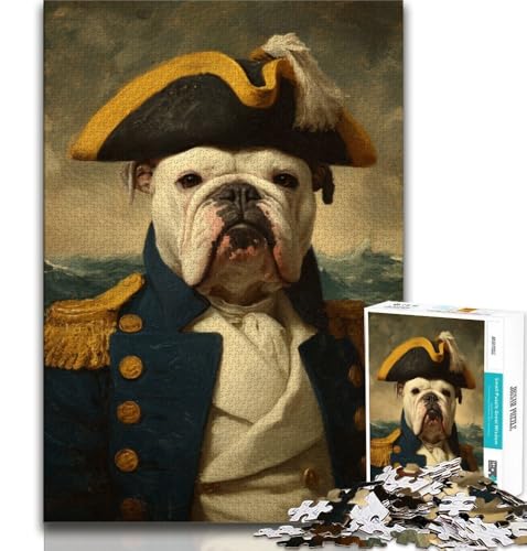 Piratenkapitän Französische Bulldogge Puzzle für Erwachsene 2000 Teile, anspruchsvolles Spiel und Familienspiel mit vollständig ineinandergreifenden, zufällig geformten Teilen 70x100cm Piratenkapitän Französische Bulldogge Puzzle für Erwachsene 2000 Teile, anspruchsvolles Spiel und Familienspiel mit vollständig ineinandergreifenden, zufällig geformten Teilen 70x100cm von FLKFDOZ