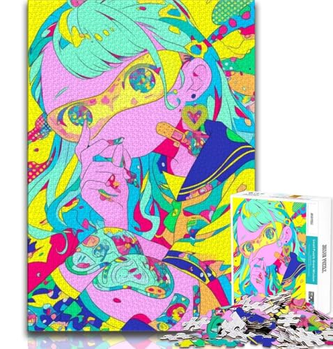Psychedelic Art 1000-teiliges Puzzle für Erwachsene und Jugendliche, Spielzeug, Lernspiele, Stressabbau, geeignet als Schreibtischdekoration, 50x75cm Psychedelic Art 1000-teiliges Puzzle für Erwachsene und Jugendliche, Spielzeug, Lernspiele, Stressabbau, geeignet als Schreibtischdekoration, 50x75cm von FLKFDOZ