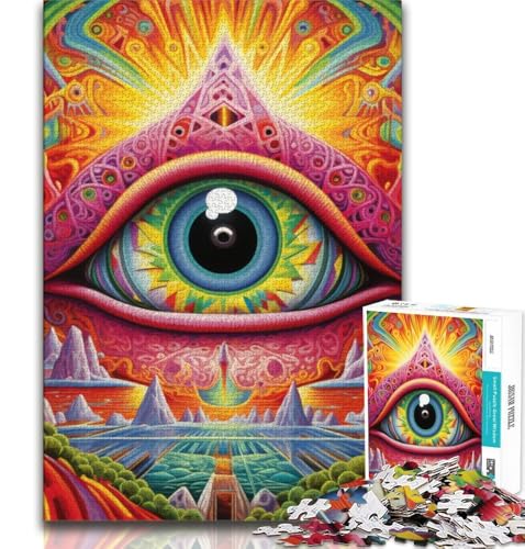 Psychedelic Eyes 2000-teiliges Puzzle, anspruchsvoll zu vervollständigen, Aber lustig und humorvoll, mit passendem Poster und Quizblatt, 70x100cm Psychedelic Eyes 2000-teiliges Puzzle, anspruchsvoll zu vervollständigen, Aber lustig und humorvoll, mit passendem Poster und Quizblatt, 70x100cm von FLKFDOZ