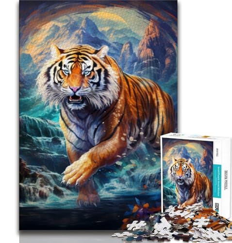 Psychedelic Tiger 1000-teiliges Puzzle für Jugendliche und Erwachsene, anspruchsvolles Spielgeschenk, ganze Familie, 38x52cm Psychedelic Tiger 1000-teiliges Puzzle für Jugendliche und Erwachsene, anspruchsvolles Spielgeschenk, ganze Familie, 38x52cm von FLKFDOZ