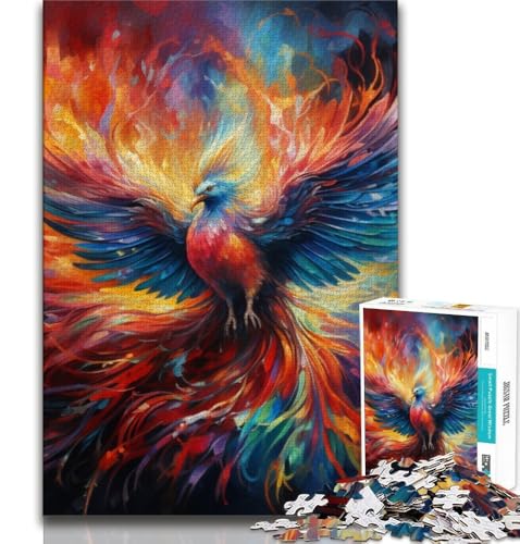 Psychedelisches Phönix-Vogel-Puzzle 1000 Teile für Erwachsene, Geschenke, dekomprimierendes intellektuelles Lernspielzeug, tolle Geschenke und Spielzeuge, 50x75cm Psychedelisches Phönix-Vogel-Puzzle 1000 Teile für Erwachsene, Geschenke, dekomprimierendes intellektuelles Lernspielzeug, tolle Geschenke und Spielzeuge, 50x75cm von FLKFDOZ
