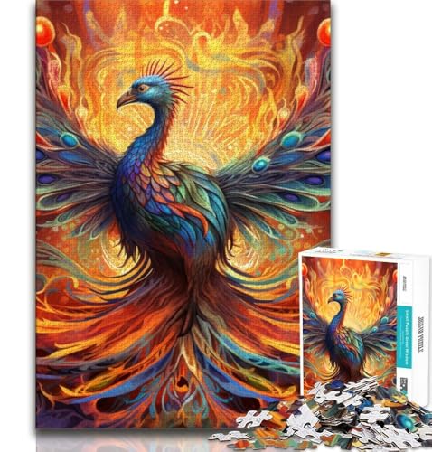 Psychedelisches Phönix-Vogel-Puzzle für Erwachsene, 2000-teiliges Puzzle, Denkspiel, Wanddekoration, einzigartige Geburtstags, 70x100cm Psychedelisches Phönix-Vogel-Puzzle für Erwachsene, 2000-teiliges Puzzle, Denkspiel, Wanddekoration, einzigartige Geburtstags, 70x100cm von FLKFDOZ