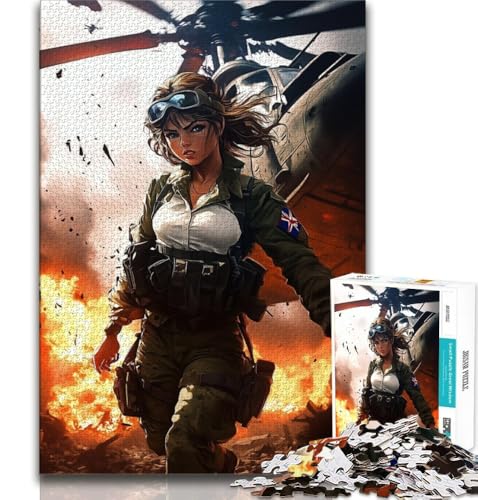 Puzzle 1000 Teile für Erwachsene, Fantasy-amerikanischer Pilot, Lernspiele, Heimdekoration, Lernspiel für Geburtstag, Weihnachten, 38x52cm Puzzle 1000 Teile für Erwachsene, Fantasy-amerikanischer Pilot, Lernspiele, Heimdekoration, Lernspiel für Geburtstag, Weihnachten, 38x52cm von FLKFDOZ