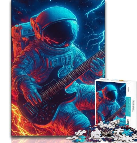 Puzzle 1000 Teile für Erwachsene, Geschenke, Astronaut, der Musik spielt, Lernspielzeug, Familienspiele, einzigartige Geburtstags- und Geschenkideen, 38x52cm Puzzle 1000 Teile für Erwachsene, Geschenke, Astronaut, der Musik spielt, Lernspielzeug, Familienspiele, einzigartige Geburtstags- und Geschenkideen, 38x52cm von FLKFDOZ