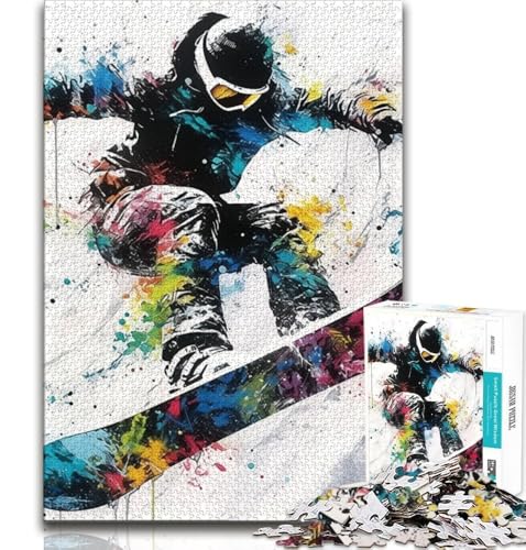 Puzzle 1000 Teile für Erwachsene, Geschenke für Skifahrer, Malen, Lernen, Lernspielzeug, Familienspiele, einzigartige Geburtstags- und Geschenkideen, 38x52cm Puzzle 1000 Teile für Erwachsene, Geschenke für Skifahrer, Malen, Lernen, Lernspielzeug, Familienspiele, einzigartige Geburtstags- und Geschenkideen, 38x52cm von FLKFDOZ