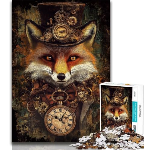 Puzzle 1000 Teile für Erwachsene, Roboterfuchs, Lernspielzeug, Geschenke für Freunde und Familie ab 14 Jahren, 38x26cm von FLKFDOZ