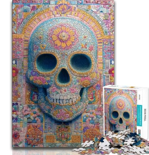 Puzzle 1000 Teile für Erwachsene, Skelettkunst, Lernspiele, Heimdekoration, Lernspiel für Geburtstag, Weihnachten, 38x52cm von FLKFDOZ
