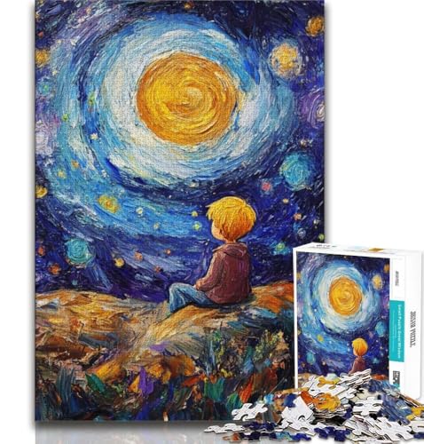 Puzzle 1000 Teile für Erwachsene und Jugendliche, Der kleine Prinz des Nachthimmels, anspruchsvoll und schwierig, stärkt die Liebe zwischen Paaren, für 14-Jährige, 38x26cm Puzzle 1000 Teile für Erwachsene und Jugendliche, Der kleine Prinz des Nachthimmels, anspruchsvoll und schwierig, stärkt die Liebe zwischen Paaren, für 14-Jährige, 38x26cm von FLKFDOZ