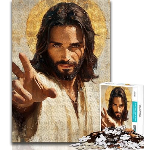 Puzzle 1000 Teile für Erwachsene und Jugendliche, Jesus, anspruchsvolles Spiel, ganze Familie, 38x26cm Puzzle 1000 Teile für Erwachsene und Jugendliche, Jesus, anspruchsvolles Spiel, ganze Familie, 38x26cm von FLKFDOZ