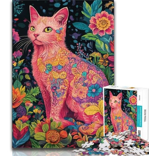 Puzzle 1000 Teile für Erwachsene und Jugendliche, Katzenkunst, anspruchsvolles Spiel, ganze Familie, 50x75cm Puzzle 1000 Teile für Erwachsene und Jugendliche, Katzenkunst, anspruchsvolles Spiel, ganze Familie, 50x75cm von FLKFDOZ