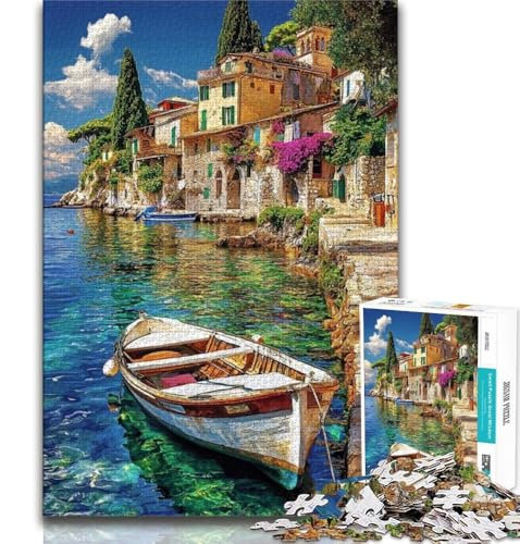 Puzzle 1000 Teile für Erwachsene und Jugendliche, Seeboot, Denkspiel, Spielzeug, mit vollständig ineinandergreifenden, zufällig geformten Teilen, für Kinder ab 14 Jahren, 38x26cm Puzzle 1000 Teile für Erwachsene und Jugendliche, Seeboot, Denkspiel, Spielzeug, mit vollständig ineinandergreifenden, zufällig geformten Teilen, für Kinder ab 14 Jahren, 38x26cm von FLKFDOZ