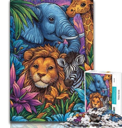 Puzzle 1000 Teile für Erwachsene und Jugendliche, Tierwelt, anspruchsvolles Spiel, ganze Familie, 50x75cm Puzzle 1000 Teile für Erwachsene und Jugendliche, Tierwelt, anspruchsvolles Spiel, ganze Familie, 50x75cm von FLKFDOZ