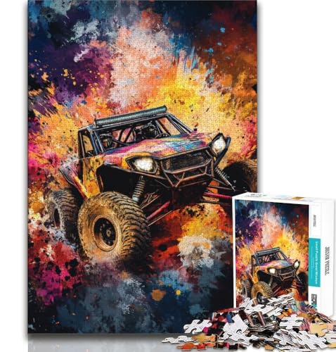 Puzzle 1000 Teile für Jugendliche, Geländefahrzeuge, anspruchsvolles Spiel und Lernspiel für die ganze Familie zum Geburtstag, Weihnachten, 38x52cm von FLKFDOZ
