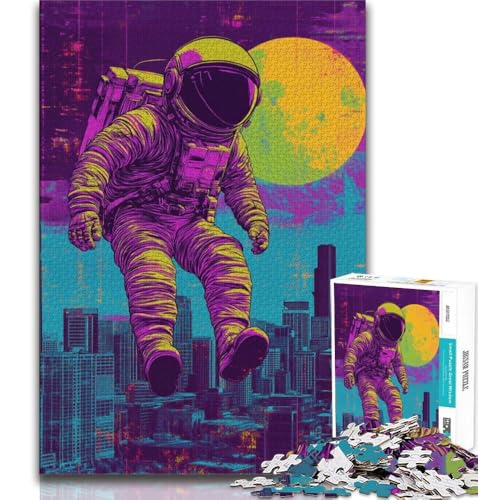 Puzzle 1000 Teile für Teenager, Astronauten-Geschenke, anspruchsvolles Spiel, ganze Familie, 38x26cm Puzzle 1000 Teile für Teenager, Astronauten-Geschenke, anspruchsvolles Spiel, ganze Familie, 38x26cm von FLKFDOZ