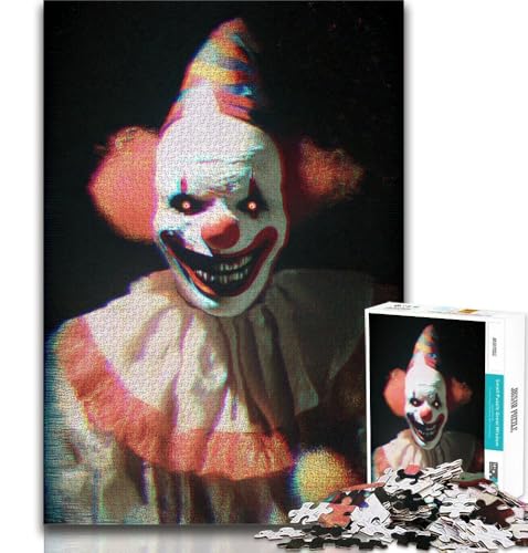 Puzzle 1000 Teile für Teenager, Clown-Zirkus, Spielzeug, Denkspiel, einzigartige Geburtstags- und Geschenkideen für Kinder ab 14 Jahren, 38x26cm Puzzle 1000 Teile für Teenager, Clown-Zirkus, Spielzeug, Denkspiel, einzigartige Geburtstags- und Geschenkideen für Kinder ab 14 Jahren, 38x26cm von FLKFDOZ