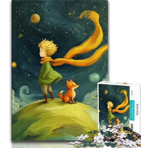 Puzzle 1000 Teile für Teenager, Der kleine Prinz, anspruchsvolles Spiel und Lernspiel für die ganze Familie zum Geburtstag, Weihnachten, 38x52cm von FLKFDOZ