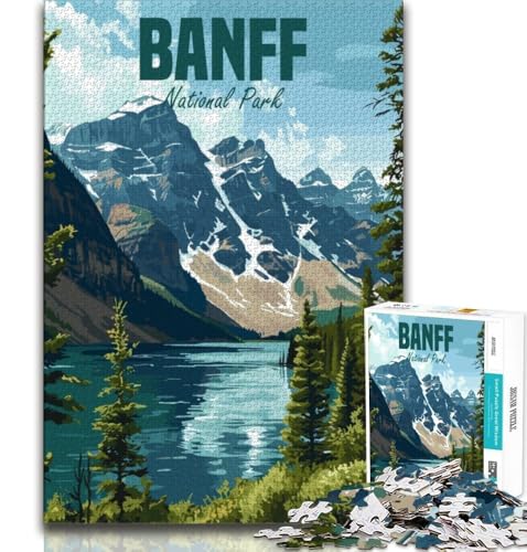 Puzzle 1000 Teile für Teenager, Geschenke, Banff-Nationalpark, Spielzeug, Denkspiel, einzigartige Geburtstags- und Geschenke für Kinder ab 14 Jahren, 38x26cm Puzzle 1000 Teile für Teenager, Geschenke, Banff-Nationalpark, Spielzeug, Denkspiel, einzigartige Geburtstags- und Geschenke für Kinder ab 14 Jahren, 38x26cm von FLKFDOZ