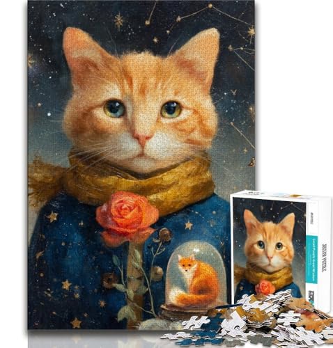 Puzzle 1000 Teile für Teenager, Geschenke, Der Kleine Prinz, Katze, Spielzeug, Lernspiele, Stressabbau, Einzigartige Heimdekoration und Geschenke, 38x52cm Puzzle 1000 Teile für Teenager, Geschenke, Der Kleine Prinz, Katze, Spielzeug, Lernspiele, Stressabbau, Einzigartige Heimdekoration und Geschenke, 38x52cm von FLKFDOZ