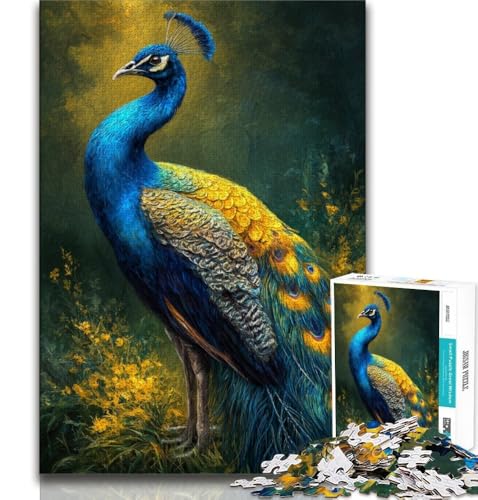 Puzzle 1000 Teile für Teenager, Geschenke für Pfauenkunst, anspruchsvolles Spiel, ganze Familie, 50x75cm Puzzle 1000 Teile für Teenager, Geschenke für Pfauenkunst, anspruchsvolles Spiel, ganze Familie, 50x75cm von FLKFDOZ