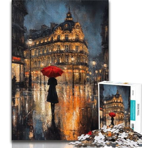 Puzzle 1000 Teile für Teenager, Ölgemälde von Paris, anspruchsvolles Spiel, ganze Familie, 38x26cm Puzzle 1000 Teile für Teenager, Ölgemälde von Paris, anspruchsvolles Spiel, ganze Familie, 38x26cm von FLKFDOZ