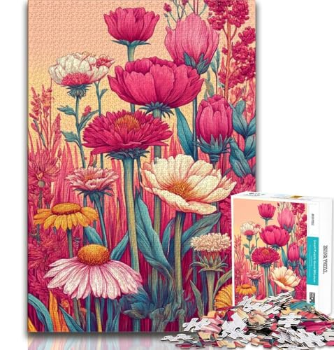 Puzzle 1000 Teile für Teenager, Wildblumen-Sommer, anspruchsvolles Spiel, ganze Familie, 50x75cm Puzzle 1000 Teile für Teenager, Wildblumen-Sommer, anspruchsvolles Spiel, ganze Familie, 50x75cm von FLKFDOZ