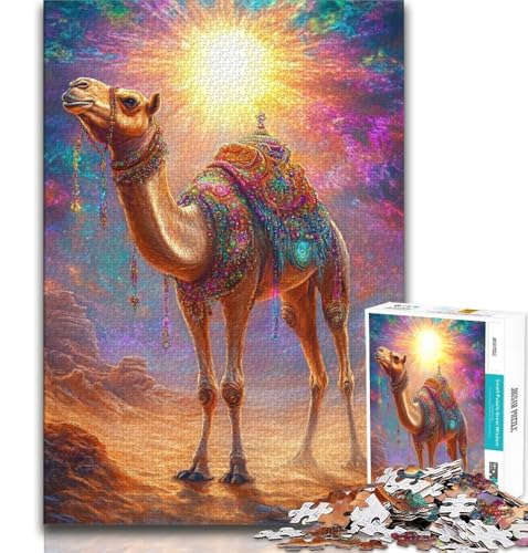 Puzzle 1000 Teile für Teenager, Wüstenkamel, anspruchsvolles Spiel, ganze Familie, 50x75cm Puzzle 1000 Teile für Teenager, Wüstenkamel, anspruchsvolles Spiel, ganze Familie, 50x75cm von FLKFDOZ