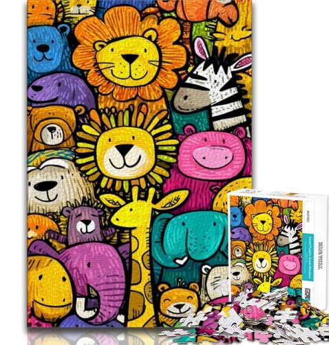 Puzzle 1000 Teile für Teenager Geschenke Tierwelt, Herausforderndes Spiel Ganze Familie 38x26cm Puzzle 1000 Teile für Teenager Geschenke Tierwelt, Herausforderndes Spiel Ganze Familie 38x26cm von FLKFDOZ