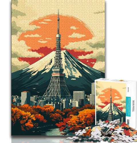 Puzzle 2000 Teile für Erwachsene, Geschenke für den Berg Fuji, Lernspielzeug, Familienspiele, einzigartige Geburtstags- und Geschenkideen, 70x100cm von FLKFDOZ
