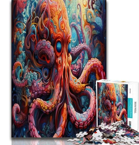 Puzzle 2000 Teile für Erwachsene, Kunst-Oktopus, hilft dem Gehirn, süchtig machendes Spielzeug zu trainieren, um Geduld zu fördern, perfekte Dekoration, 70x100cm Puzzle 2000 Teile für Erwachsene, Kunst-Oktopus, hilft dem Gehirn, süchtig machendes Spielzeug zu trainieren, um Geduld zu fördern, perfekte Dekoration, 70x100cm von FLKFDOZ