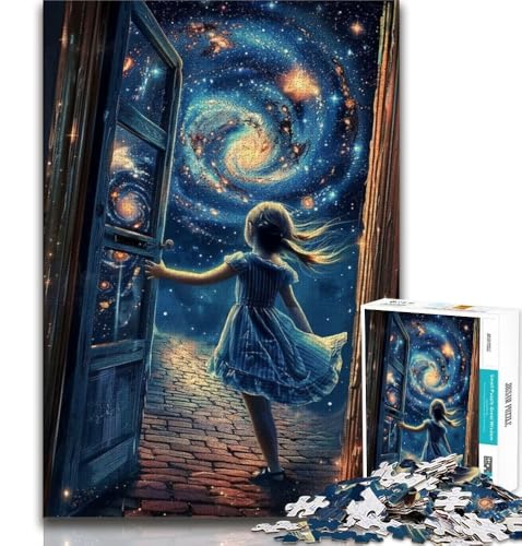 Puzzle 2000 Teile für Erwachsene, Nachthimmel, kleines Mädchen, hilft dem Gehirn, süchtig machendes Spielzeug zu trainieren, um Geduld zu fördern, perfekte Dekoration, 70x100cm Puzzle 2000 Teile für Erwachsene, Nachthimmel, kleines Mädchen, hilft dem Gehirn, süchtig machendes Spielzeug zu trainieren, um Geduld zu fördern, perfekte Dekoration, 70x100cm von FLKFDOZ