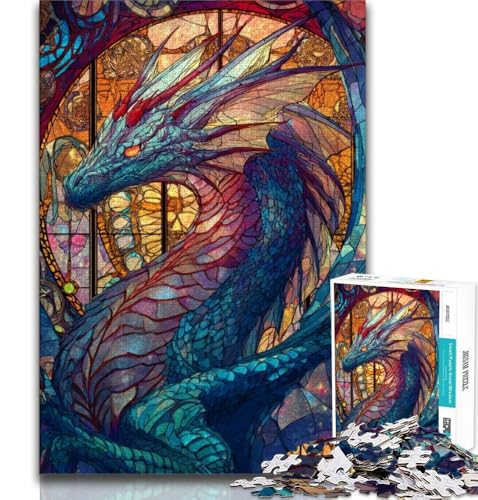 Puzzle 2000 Teile für Erwachsene und Jugendliche, Buntglasdrache, anspruchsvolles Spiel, ganze Familie, 70x100cm Puzzle 2000 Teile für Erwachsene und Jugendliche, Buntglasdrache, anspruchsvolles Spiel, ganze Familie, 70x100cm von FLKFDOZ