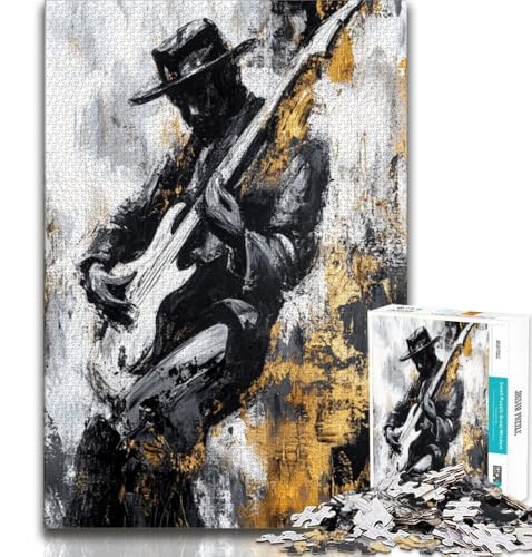 Puzzle 2000 Teile für Erwachsene und Jugendliche, die Gitarre Spielen, Ölgemälde, anspruchsvolles Spiel, ganze Familie, 70x100cm Puzzle 2000 Teile für Erwachsene und Jugendliche, die Gitarre Spielen, Ölgemälde, anspruchsvolles Spiel, ganze Familie, 70x100cm von FLKFDOZ