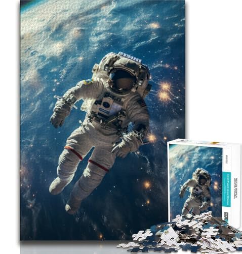 Puzzle 2000 Teile für Teenager, Astronaut, anspruchsvolles Spiel und Lernspiel für die ganze Familie zum Geburtstag, Weihnachten, 70x100cm von FLKFDOZ