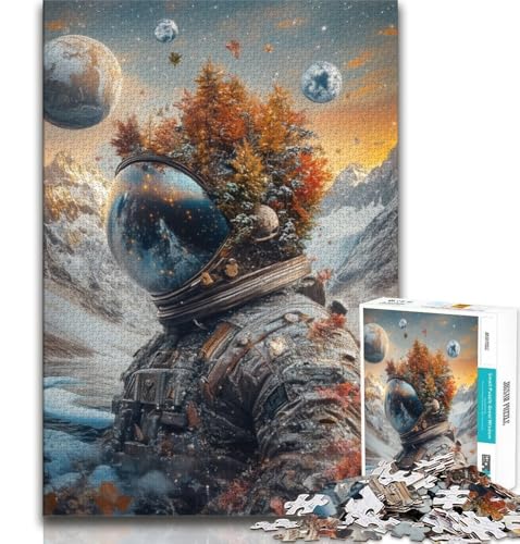 Puzzle für Erwachsene, 1000 Astronautenberge, helfen dem Gehirn, süchtig machendes Spielzeug zu trainieren, um Geduld zu fördern, Künstlersammlung, bildende Kunst, 38x26cm Puzzle für Erwachsene, 1000 Astronautenberge, helfen dem Gehirn, süchtig machendes Spielzeug zu trainieren, um Geduld zu fördern, Künstlersammlung, bildende Kunst, 38x26cm von FLKFDOZ