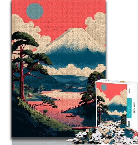 Puzzle für Erwachsene, 1000 Puzzles, Berg Fuji, pädagogisches Familienspiel, Wanddekoration, einzigartige Geburtstags, 38x52cm Puzzle für Erwachsene, 1000 Puzzles, Berg Fuji, pädagogisches Familienspiel, Wanddekoration, einzigartige Geburtstags, 38x52cm von FLKFDOZ