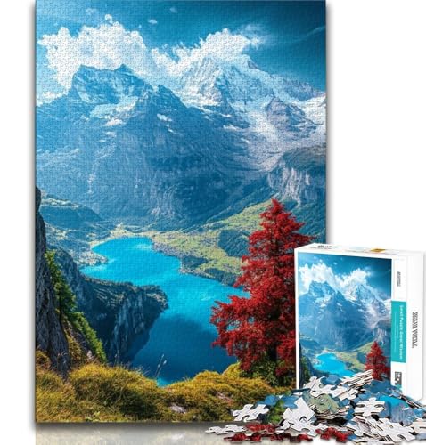 Puzzle für Erwachsene, 1000 Puzzles, wunderschöne Berge und Seen, Lernspiele, Heimdekoration, ganze Familie, 38x52cm Puzzle für Erwachsene, 1000 Puzzles, wunderschöne Berge und Seen, Lernspiele, Heimdekoration, ganze Familie, 38x52cm von FLKFDOZ