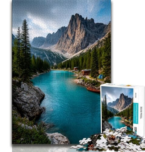Puzzle für Erwachsene, 1000 Puzzles, wunderschöne Berge und Seen, Lernspielzeug, Familienspiele, geeignet als Schreibtischdekoration, 38x52cm Puzzle für Erwachsene, 1000 Puzzles, wunderschöne Berge und Seen, Lernspielzeug, Familienspiele, geeignet als Schreibtischdekoration, 38x52cm von FLKFDOZ