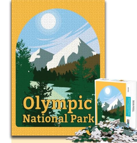 Puzzle für Erwachsene, 1000 Teile, Olympic-Nationalpark, Familienspaß, Lernspiel für Geburtstag, Weihnachten für Kinder ab 14 Jahren, 38x26cm Puzzle für Erwachsene, 1000 Teile, Olympic-Nationalpark, Familienspaß, Lernspiel für Geburtstag, Weihnachten für Kinder ab 14 Jahren, 38x26cm von FLKFDOZ