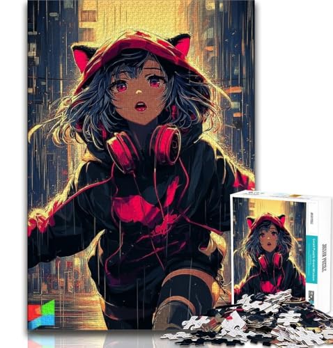 Puzzle für Erwachsene, 1000 Teile, schwieriges Anime-Catwoman-Spiel, anspruchsvolles Spiel und Familienspiel mit passendem Poster und Quizblatt, 38x52cm Puzzle für Erwachsene, 1000 Teile, schwieriges Anime-Catwoman-Spiel, anspruchsvolles Spiel und Familienspiel mit passendem Poster und Quizblatt, 38x52cm von FLKFDOZ
