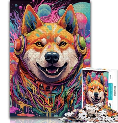 Puzzle für Erwachsene, 1000 Teile, schwieriges mutiertes Corgi-Spiel, anspruchsvolles Spiel und Familienspiel mit passendem Poster und Quizblatt, 38x52cm Puzzle für Erwachsene, 1000 Teile, schwieriges mutiertes Corgi-Spiel, anspruchsvolles Spiel und Familienspiel mit passendem Poster und Quizblatt, 38x52cm von FLKFDOZ