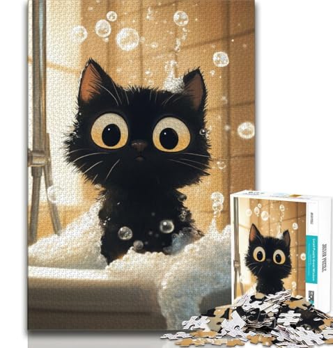 Puzzle für Erwachsene, 2000 Puzzles, künstlerische abstrakte Schwarze Katze, Lernspielzeug, Familienspiele, geeignet als Schreibtischdekoration, 70x100cm Puzzle für Erwachsene, 2000 Puzzles, künstlerische abstrakte Schwarze Katze, Lernspielzeug, Familienspiele, geeignet als Schreibtischdekoration, 70x100cm von FLKFDOZ